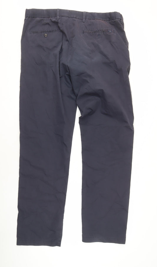 Marks and Spencer Men's Blue Trousers Size 40