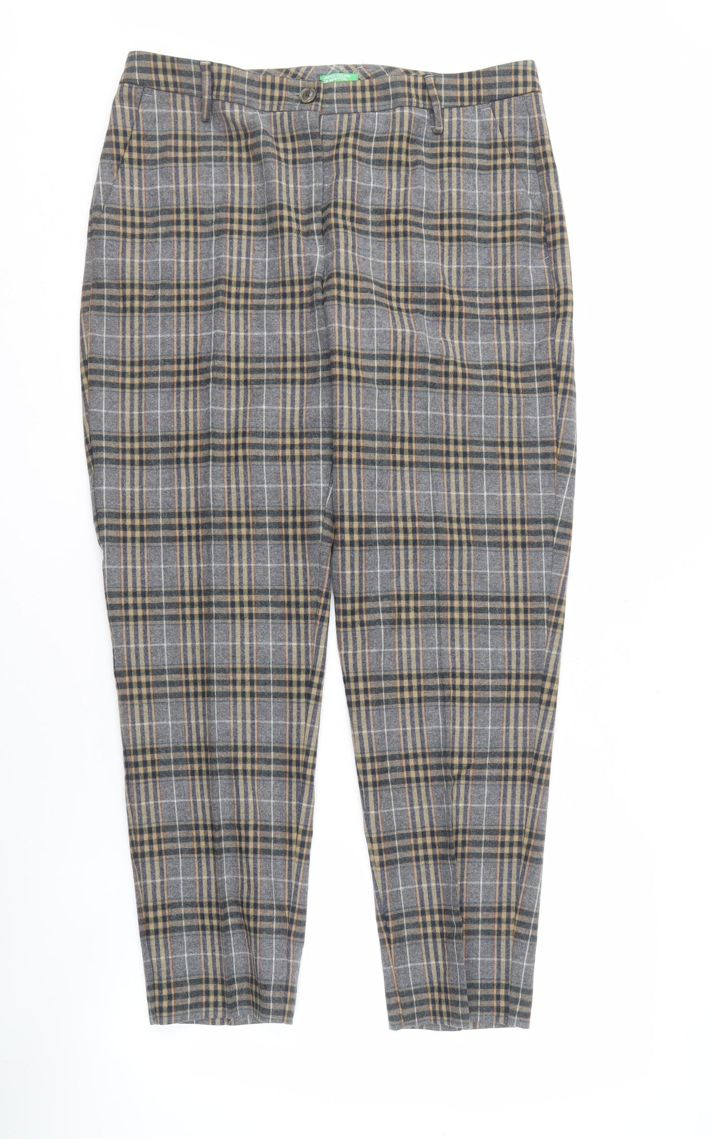 Womens UK Size 14 United Colors of Benetton   Multicoloured Trousers