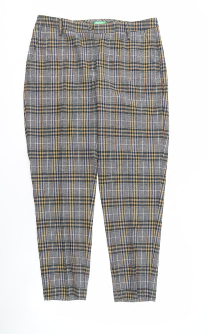 Womens UK Size 14 United Colors of Benetton   Multicoloured Trousers