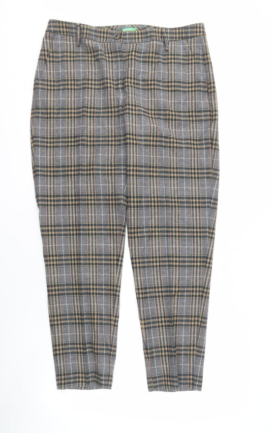 Womens UK Size 14 United Colors of Benetton   Multicoloured Trousers