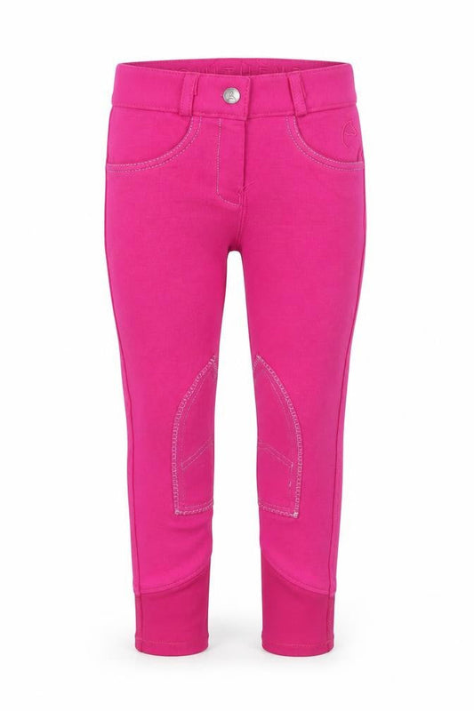 EQUITHEME Girls Pink Riding Trousers Size 9 Regular Fit
