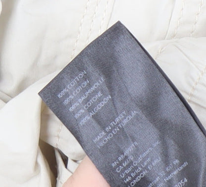 BDG Women's White Cargo Trousers M, Casual Cotton