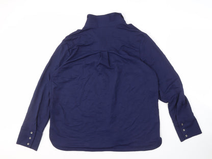 Womens UK Size 18 Khost Blue  Button-Up