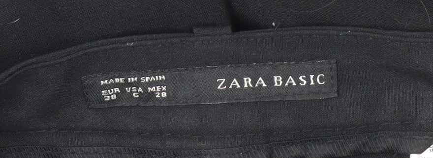Womens UK Size 10 Zara   Black Trousers