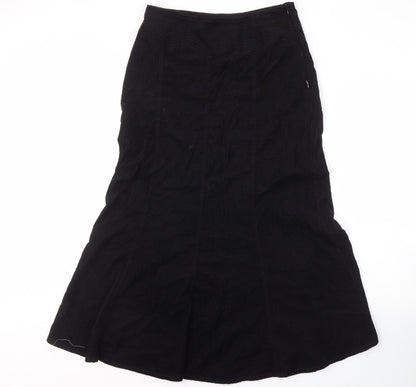 Laura Ashley Women's Black Cotton Skirt Size 10