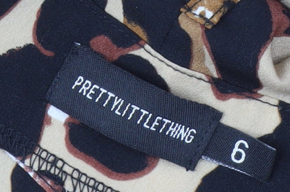 Womens UK Size 6 PRETTYLITTLETHING   Beige Trousers