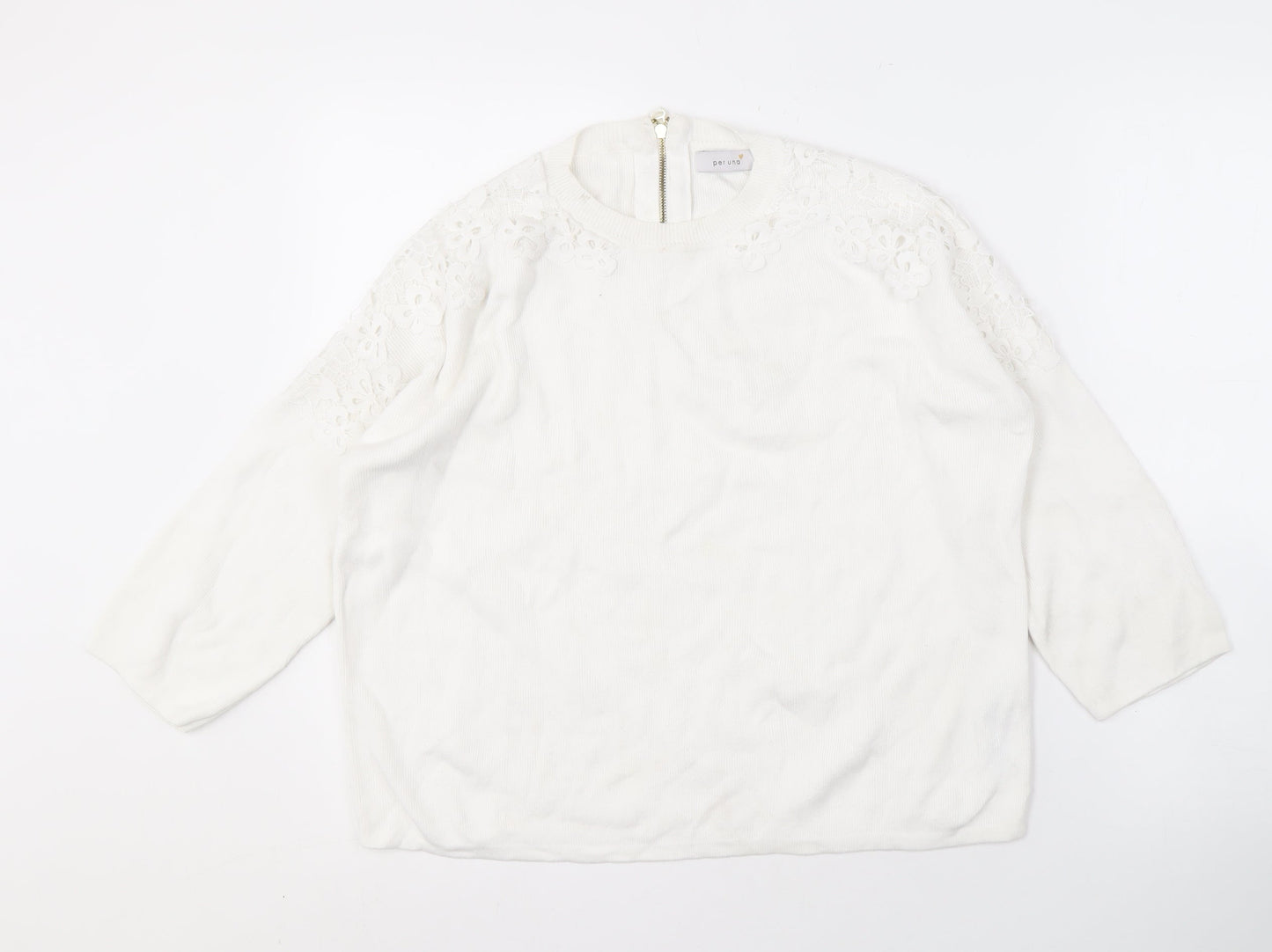 Womens UK Size 12 Marks and Spencer Ivory Pullover
