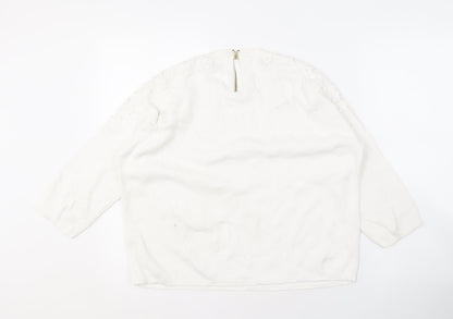 Womens UK Size 12 Marks and Spencer Ivory Pullover