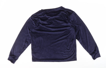 Star Wars Teens Blue Pyjama Top Size 10-12 Velour Jumper
