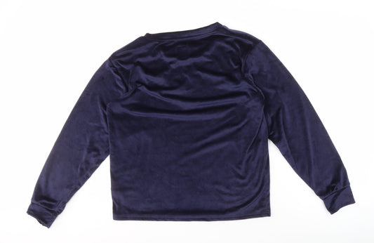 Back view of Star Wars Teens Blue Pyjama Top, size 10-12, Velour Jumper