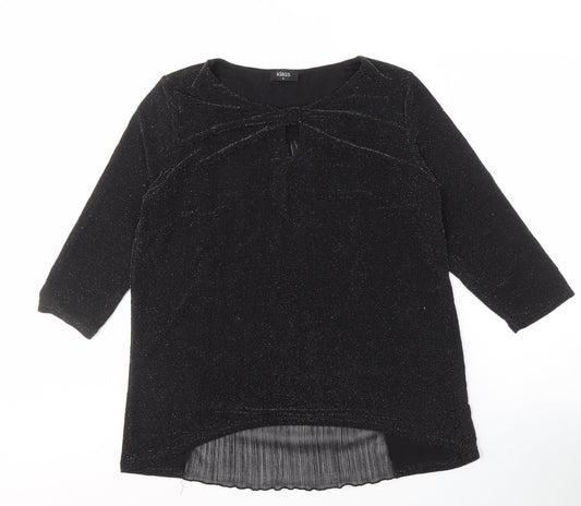 Womens UK Size 12 Klass Black  Blouse