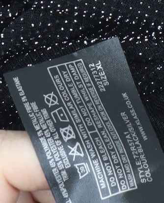 Womens UK Size 12 Klass Black  Blouse