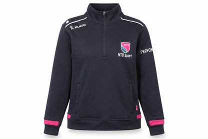 Front view of Kukri unisex blue 10 pullover sports sweatshirt