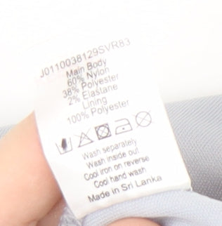 David Emanuel Grey Lace Dress with Sequins Size 18