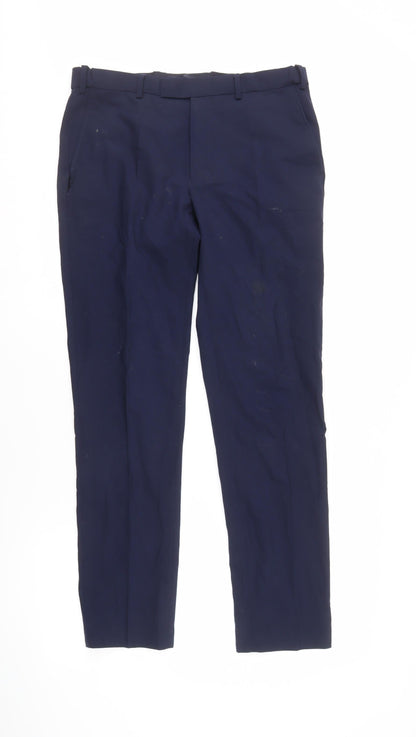 Marks & Spencer Men's Blue Slim Trousers