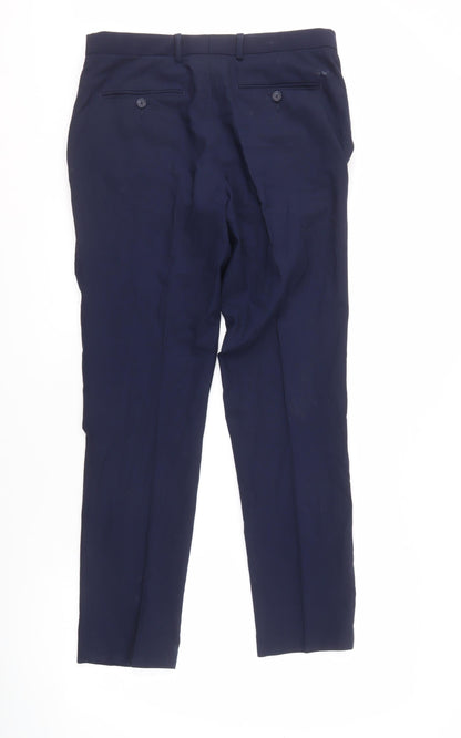 Marks & Spencer Men's Blue Slim Trousers