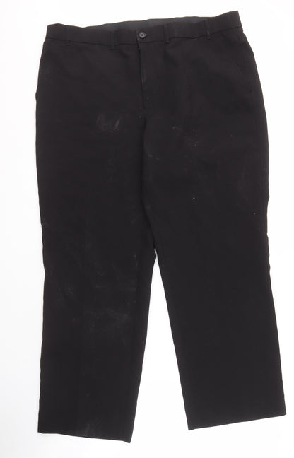 Marks and Spencer Black Men's Trousers Size M