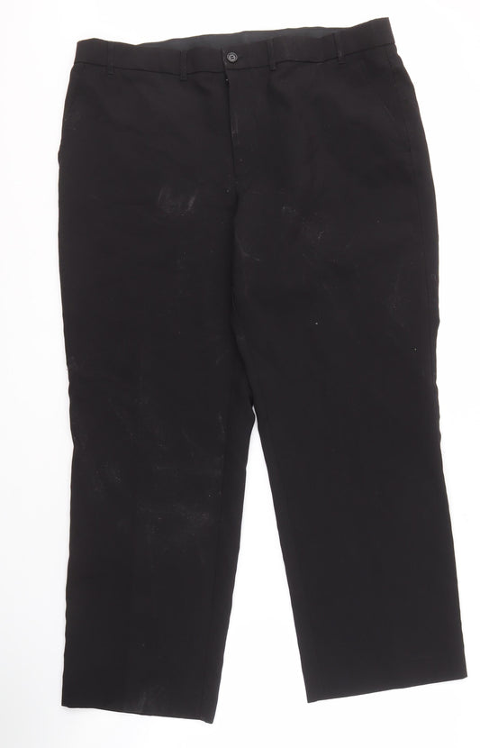 Marks and Spencer Black Men's Trousers Size M