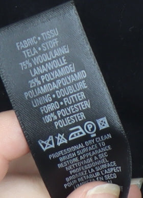 Marks and Spencer Women's Black Wool Pencil Skirt Size 12