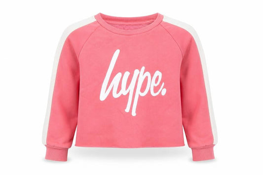 Hype Girls Pink Logo Pullover Sweatshirt 13 Years