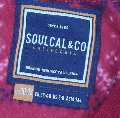 SoulCal & Co Women's Red Pyjama Set UK 10-12