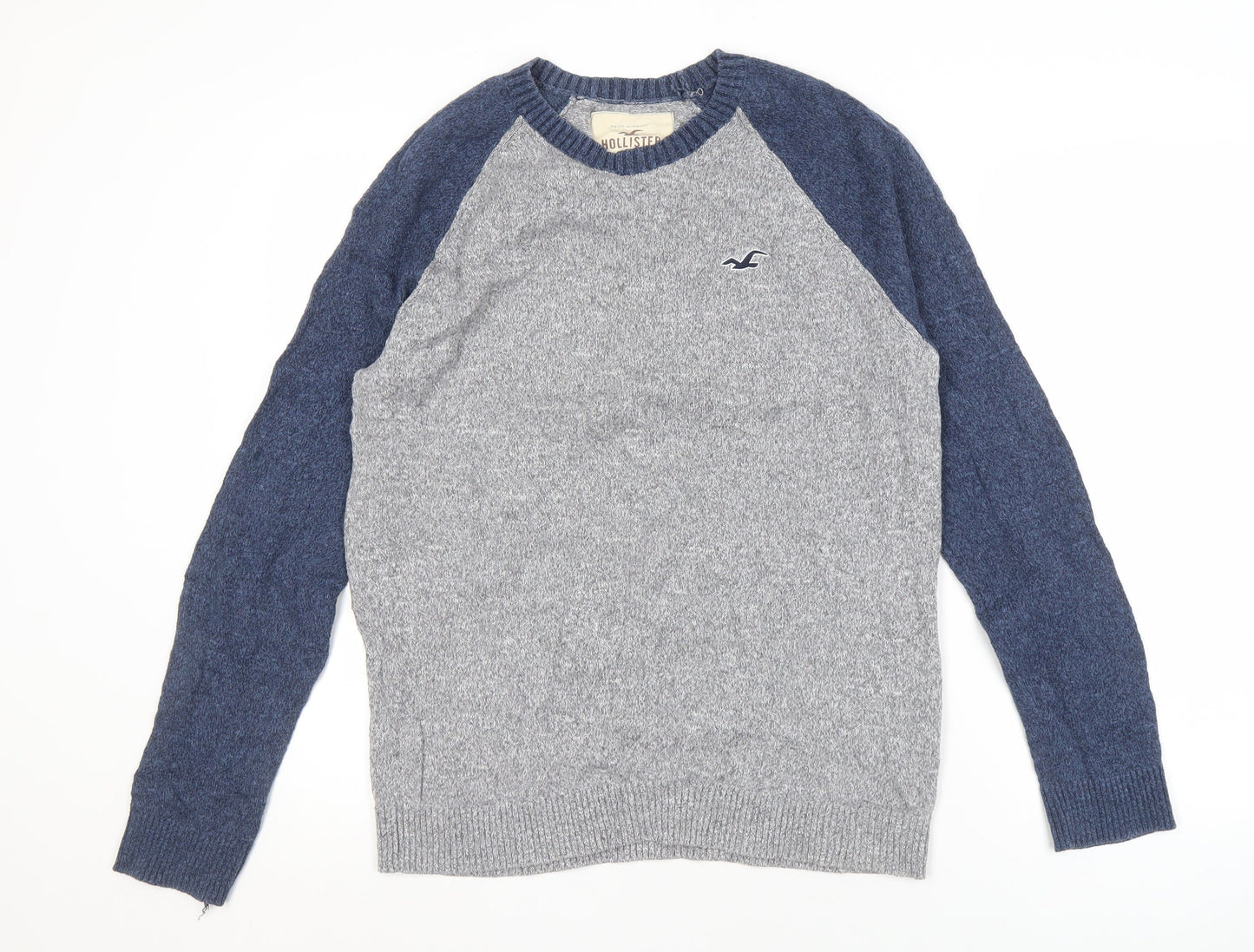 Hollister Men's Grey Pullover Jumper M