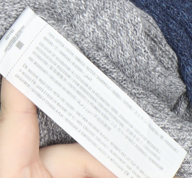 Hollister Men's Grey Pullover Jumper M