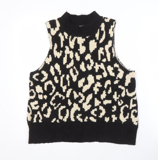 Womens UK Size 12 Threadbare Black Vest Jumper