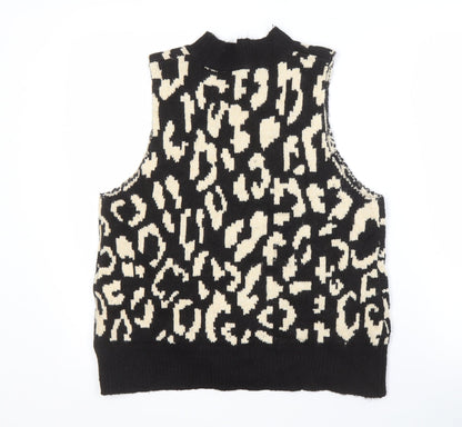 Womens UK Size 12 Threadbare Black Vest Jumper