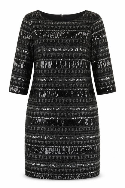 Marks and Spencer Women’s Black Sequin Sheath Dress Size 12