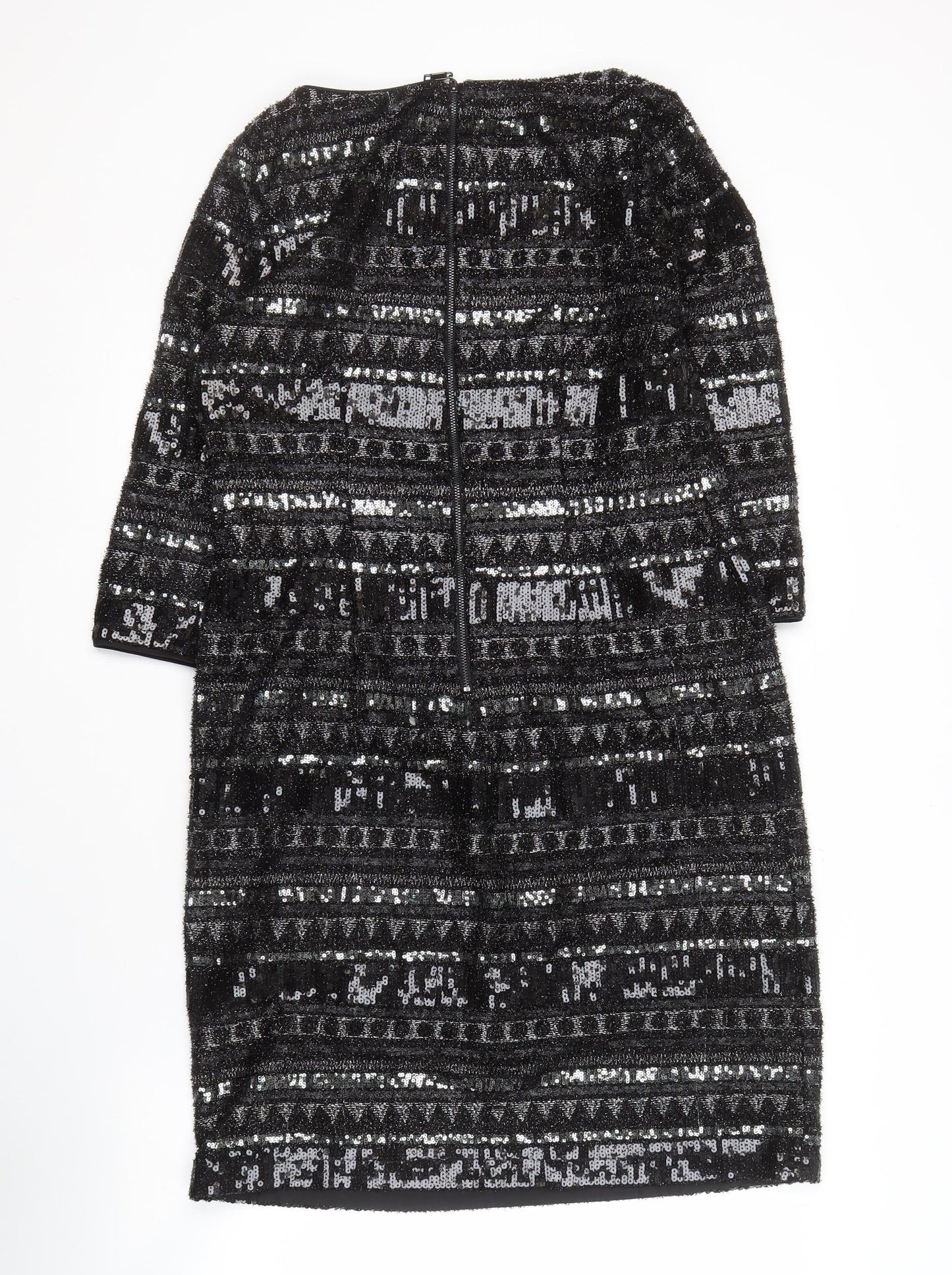 Marks and Spencer Women’s Black Sequin Sheath Dress Size 12
