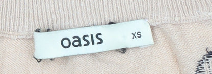 Womens UK Size XS Oasis Beige  T-Shirt