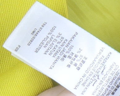 Marks and Spencer Women's Yellow Sleeveless Dress - Size 18