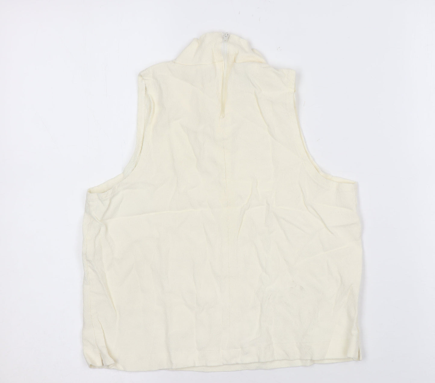 Womens UK Size 14 Charlotte Halton Ivory  Tank
