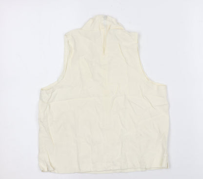Womens UK Size 14 Charlotte Halton Ivory  Tank