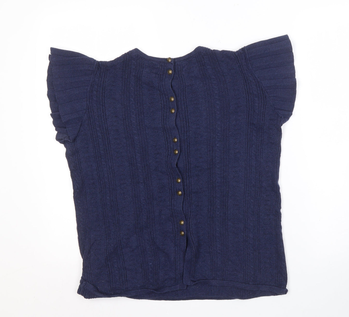 Womens UK Size 10 FatFace Blue Pullover Jumper