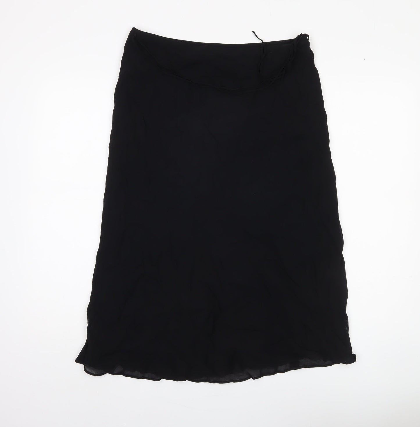 Marks and Spencer Women's Black Midi Skirt, Size 14