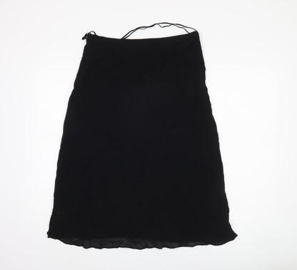 Marks and Spencer Women's Black Midi Skirt, Size 14