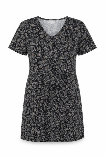 Apricot Women's Black Floral T-Shirt Dress Size 12