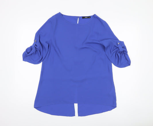 Womens UK Size 10 Oasis Blue  Blouse