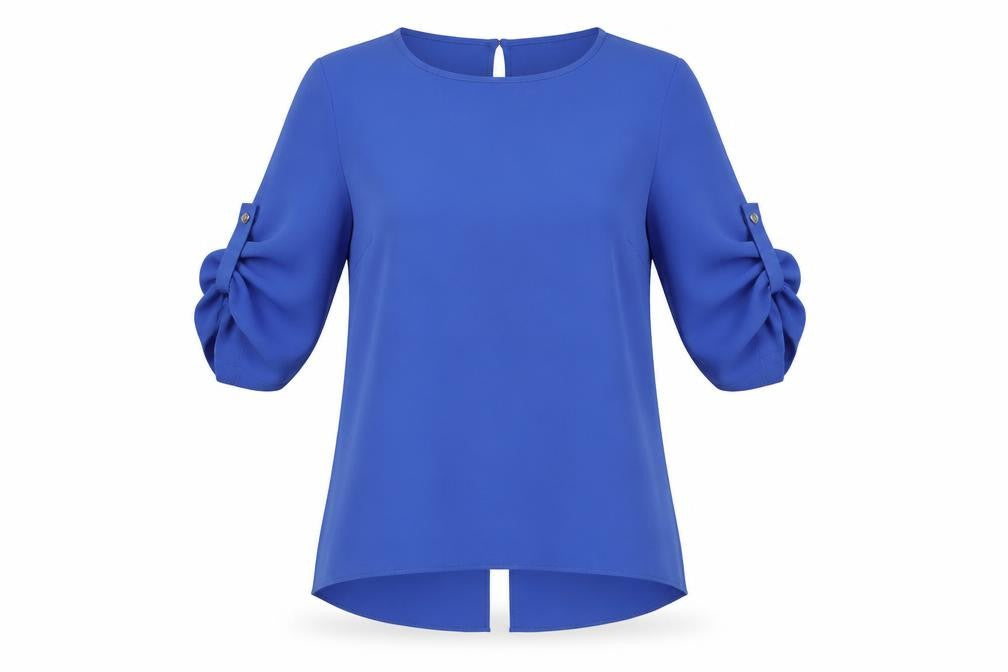 Womens UK Size 10 Oasis Blue  Blouse
