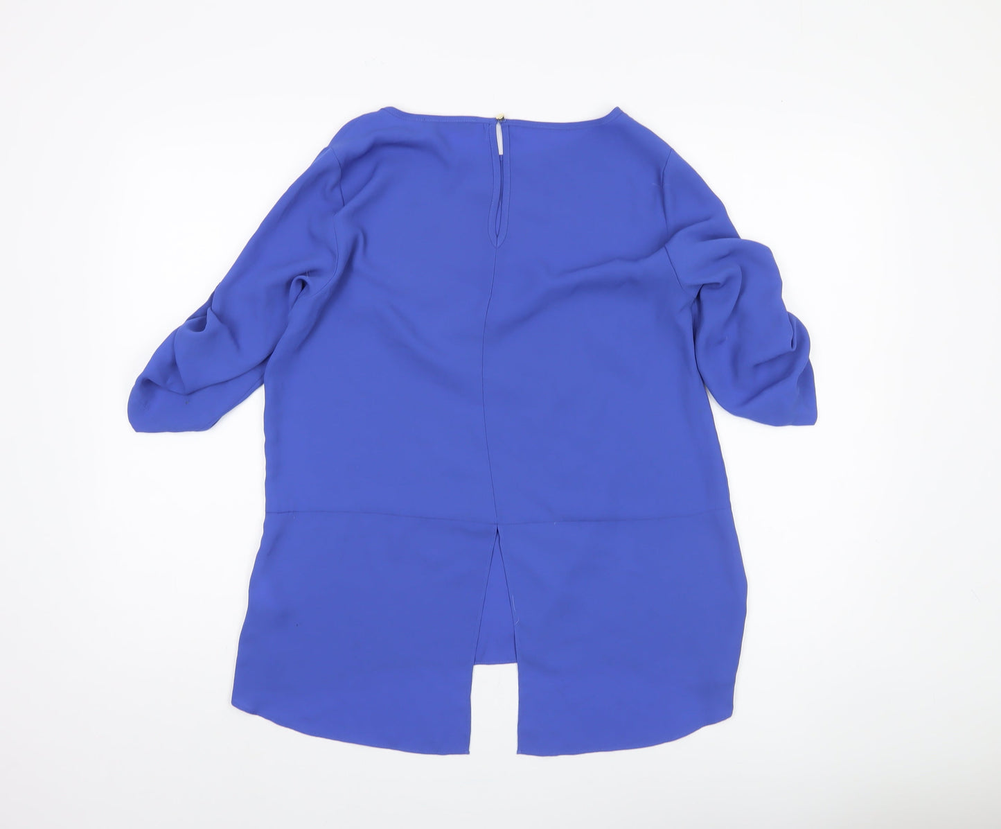 Womens UK Size 10 Oasis Blue  Blouse