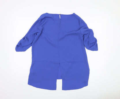 Womens UK Size 10 Oasis Blue  Blouse