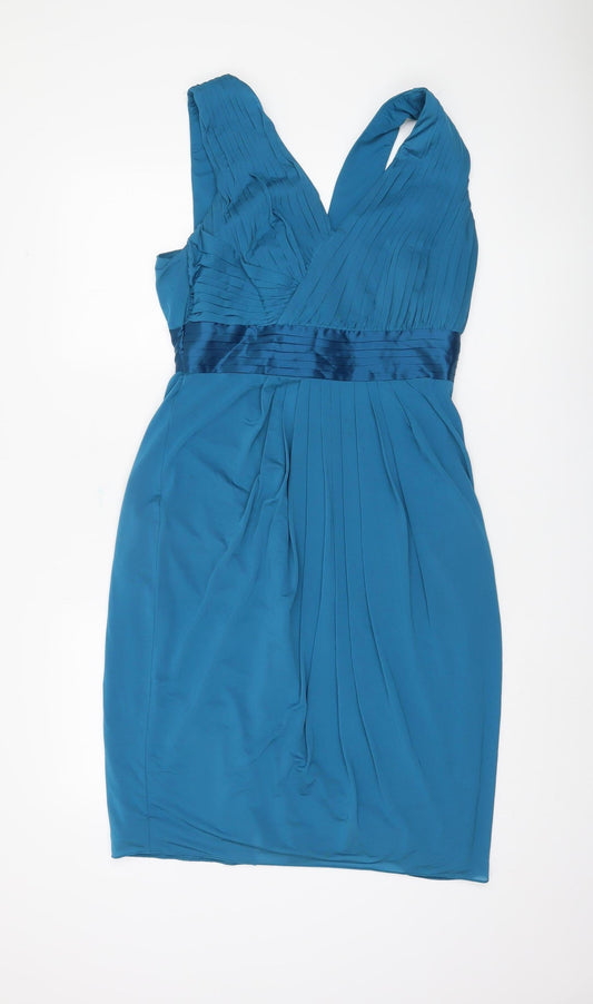 Coast Women's Blue Pencil Dress, Size 16