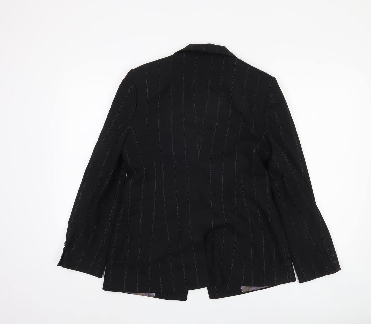 Next Women's Black Pinstripe Blazer Size 12