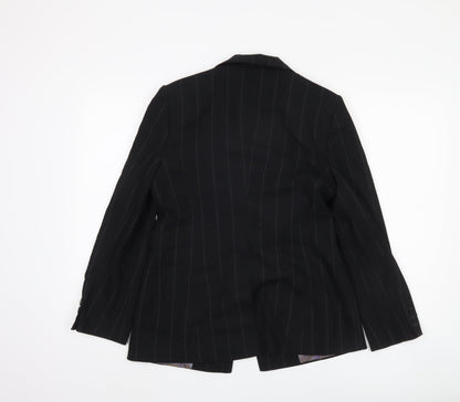 Next Women's Black Pinstripe Blazer Size 12
