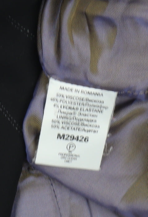 Next Women's Black Pinstripe Blazer Size 12