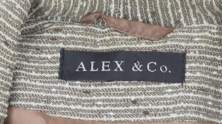 Womens UK Size 14 Alex & Co. Regular Beige Blazer