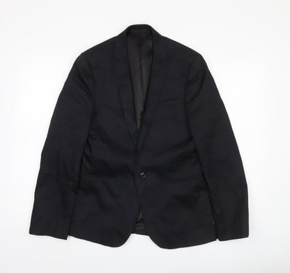 ASOS Men's Black Slim Fit Blazer Jacket 36S