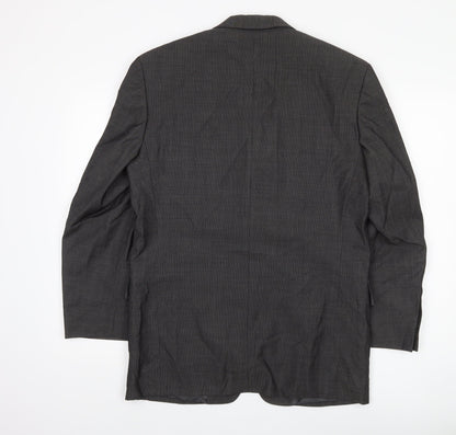 Austin Reed Men's Black Short Wool Blazer, 38S